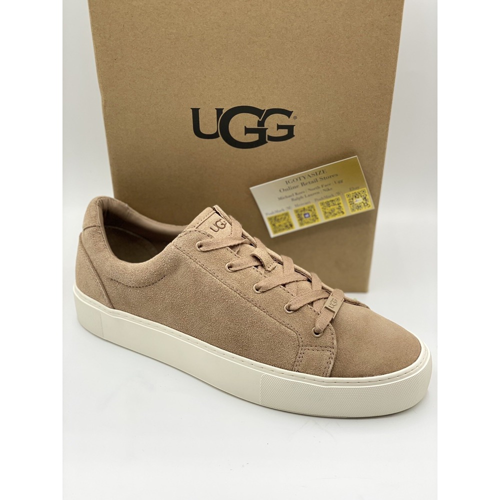 UGG Zilo Heritage Sneakers Size 11 Men's White Leather Fashion Athletic Shoes